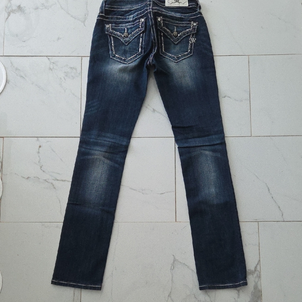 Miss Me Dark Blue Skinny Jeans